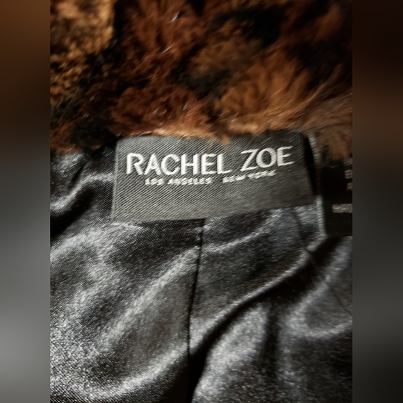 Rachel Zoe faux fur cheetah animal print vest  size Small. - Picture 4 of 5